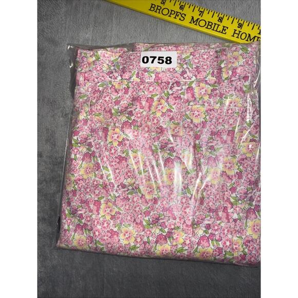 Ralph Lauren Pink Floral High Waisted Stretch Straight‎ Leg Pants Sz. 6 - Picture 13 of 13